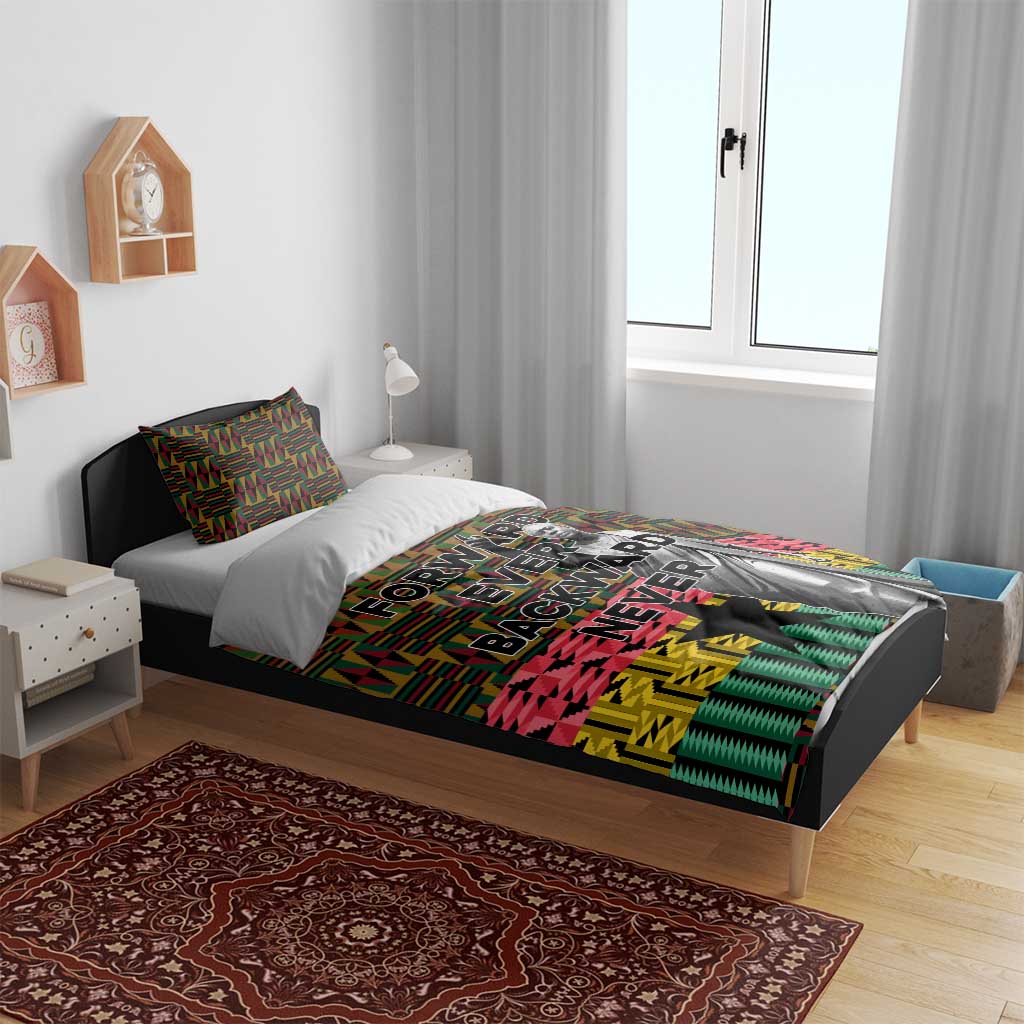 Kwame Nkrumah Ghana Bedding Set Kente Pattern African TS04