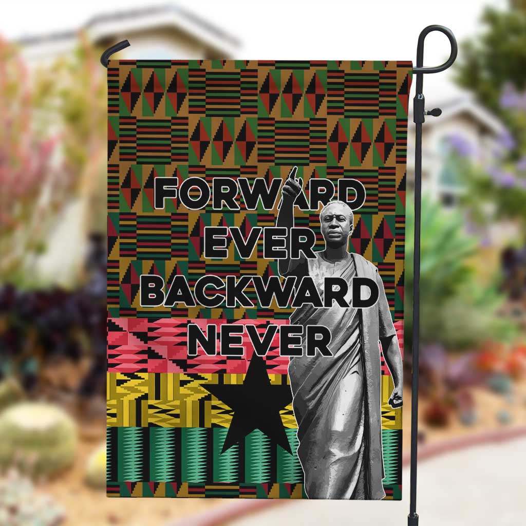 Kwame Nkrumah Ghana Garden Flag Kente Pattern African TS04