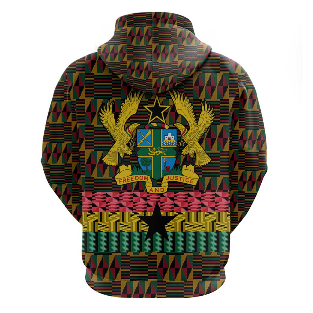 Kwame Nkrumah Hoodie with Coat of Arms  Grunge Style Design TS04