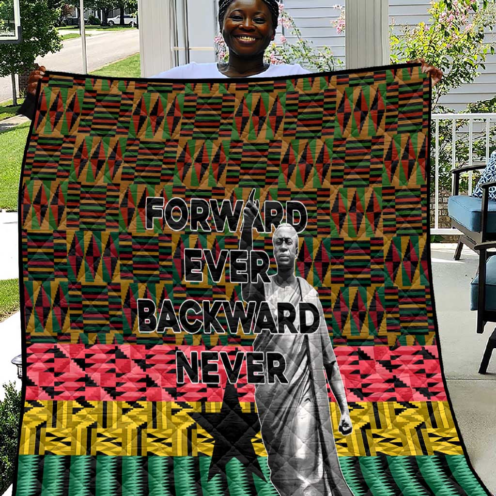 Kwame Nkrumah Ghana Quilt Kente Pattern African TS04