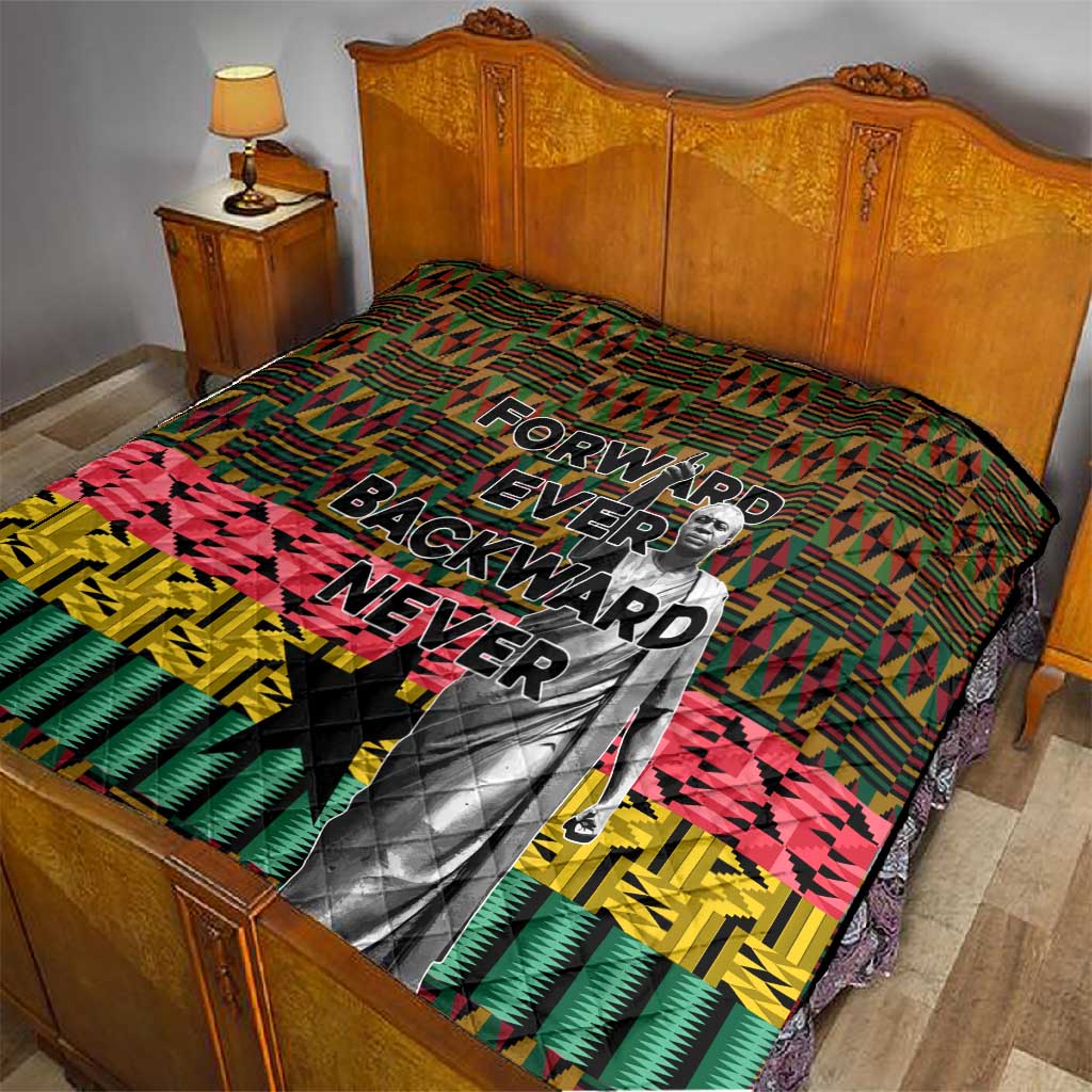 Kwame Nkrumah Ghana Quilt Kente Pattern African TS04