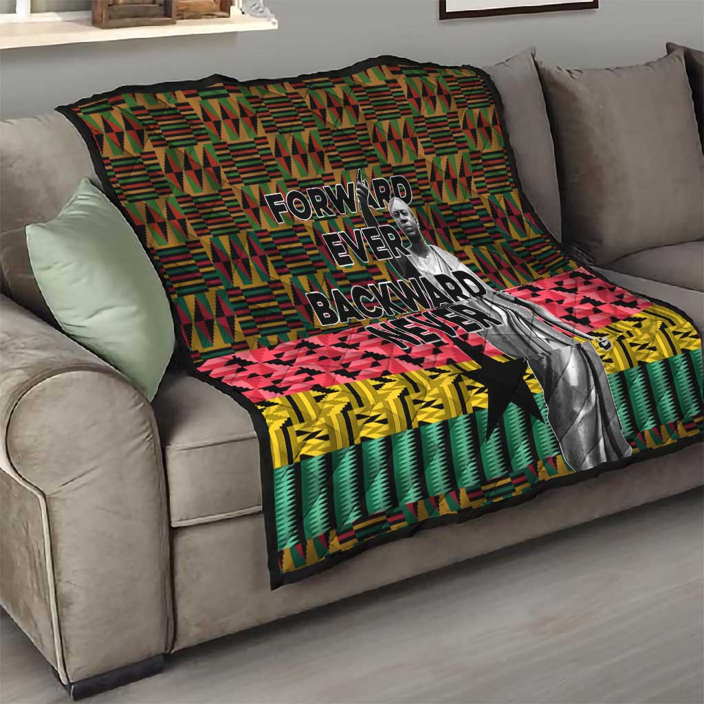 Kwame Nkrumah Ghana Quilt Kente Pattern African TS04