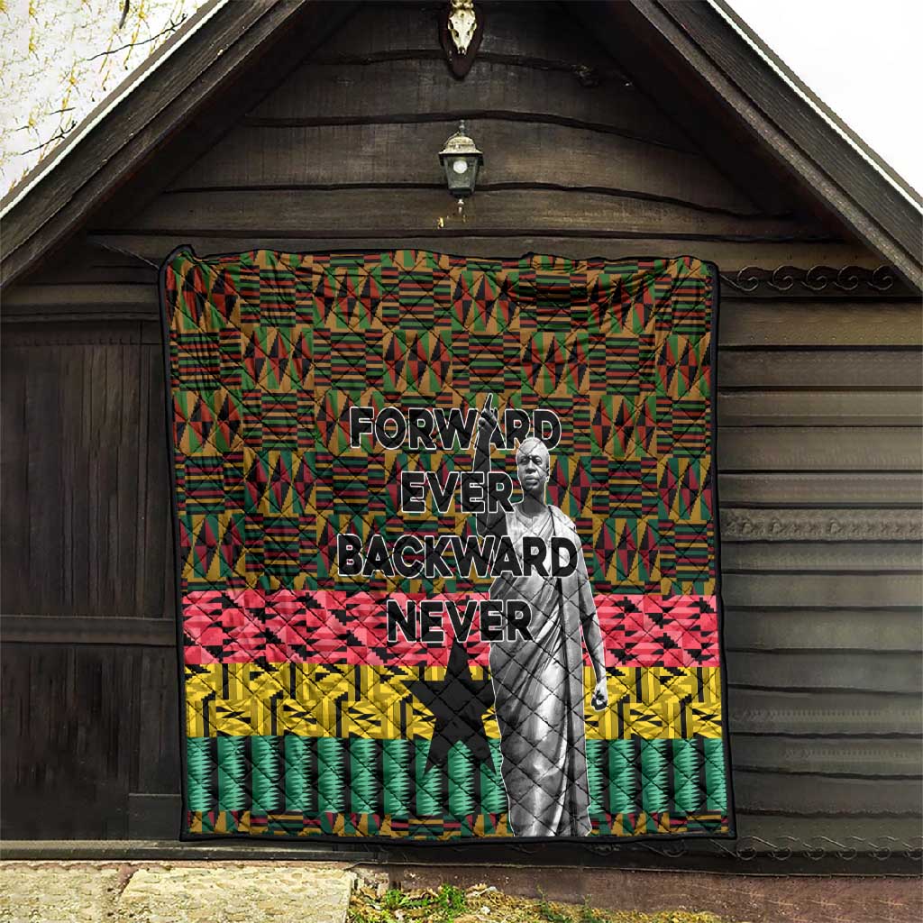 Kwame Nkrumah Ghana Quilt Kente Pattern African TS04