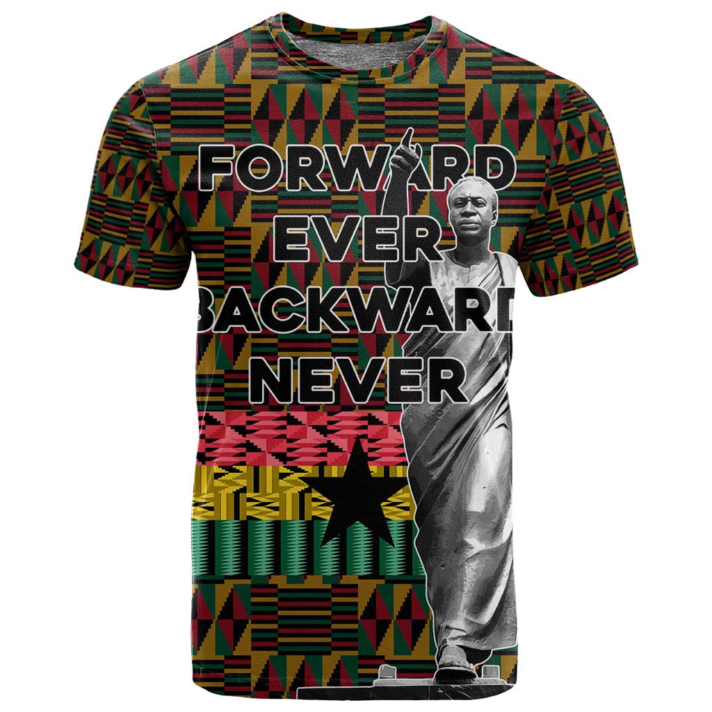 Kwame Nkrumah Ghana T shirt Kente Pattern African TS04
