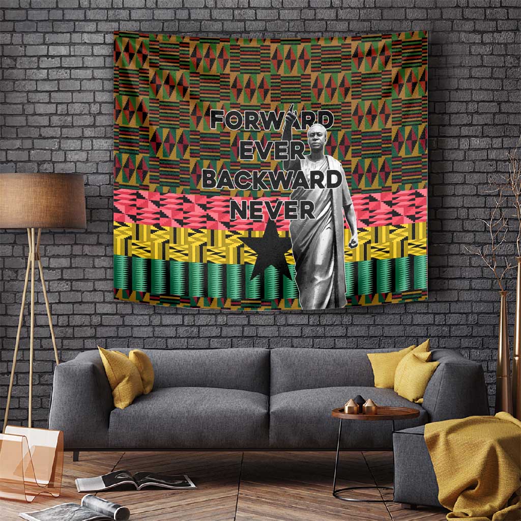 Kwame Nkrumah Ghana Tapestry Kente Pattern African TS04