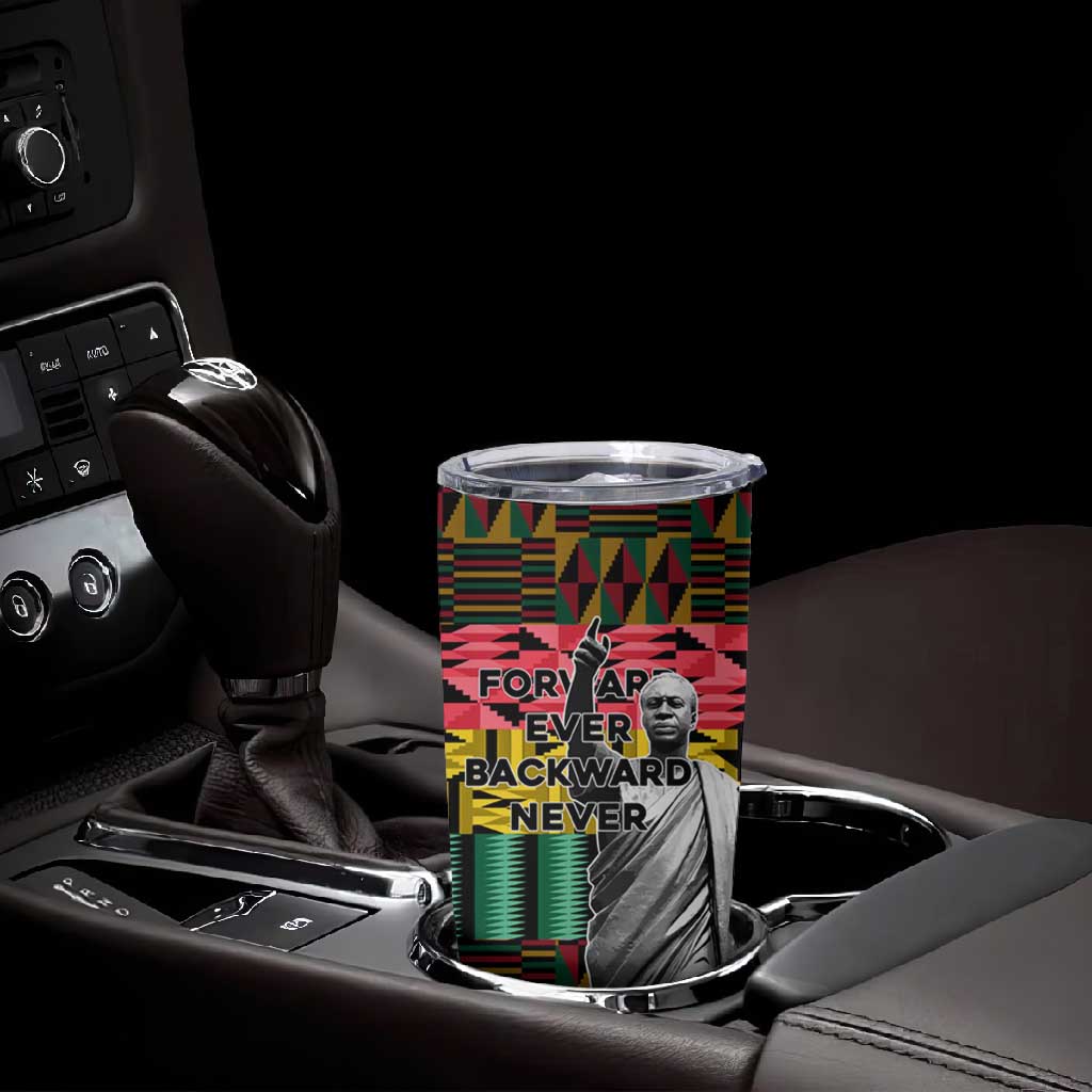 Kwame Nkrumah Ghana Tumbler Cup Kente Pattern African TS04