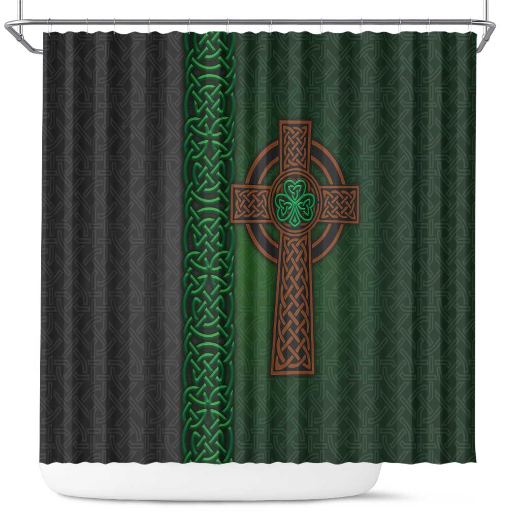 Ireland Celtic Knot and Clover Design Shower Curtain TS04