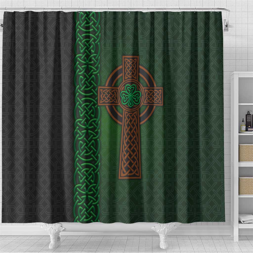 Ireland Celtic Knot and Clover Design Shower Curtain TS04