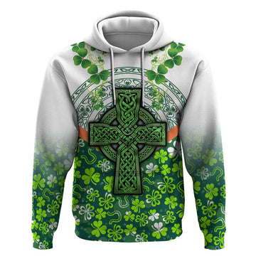 Celtic Knot and Clover Ireland - Inspired Design Hoodie TS04