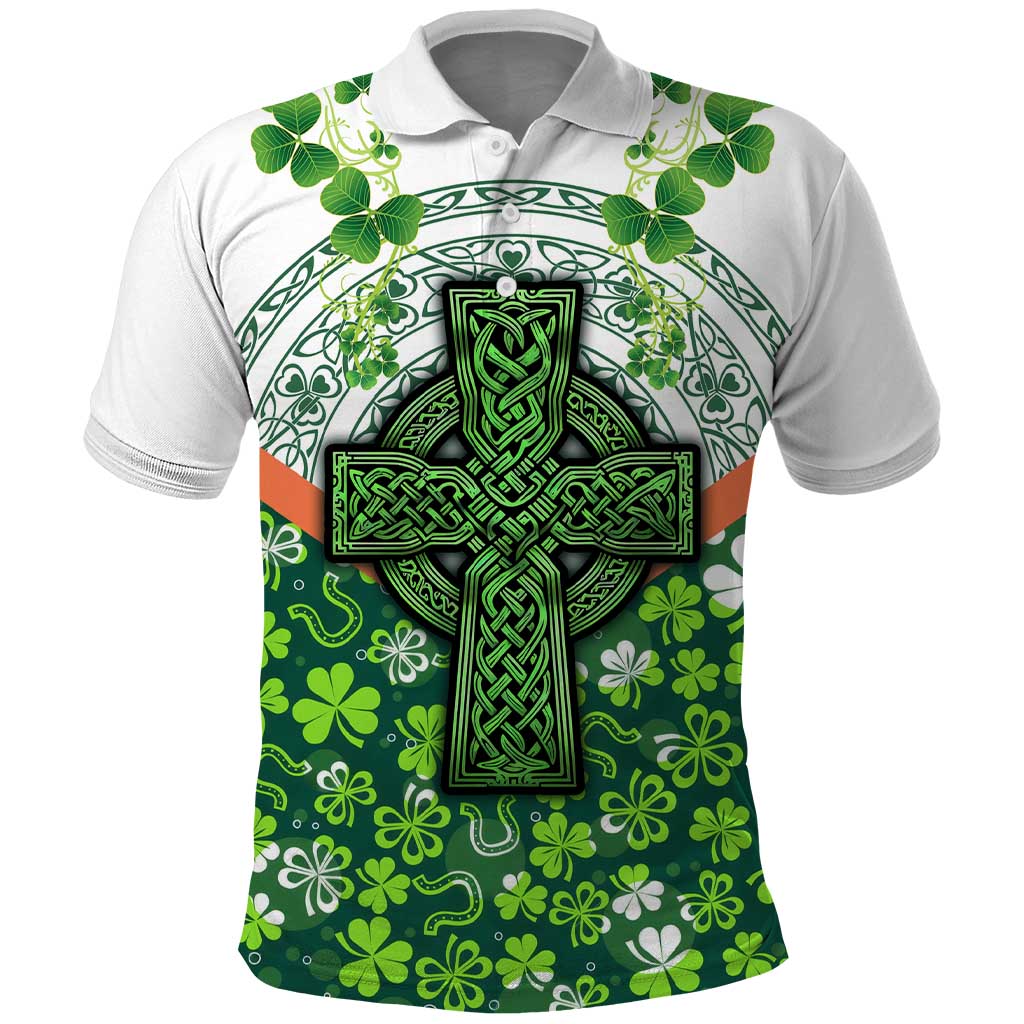 Celtic Knot and Clover Ireland - Inspired Design Polo Shirt TS04