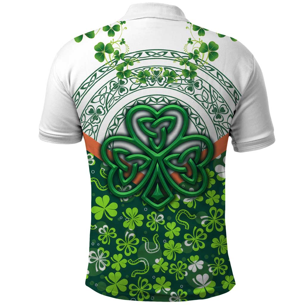 Celtic Knot and Clover Ireland - Inspired Design Polo Shirt TS04