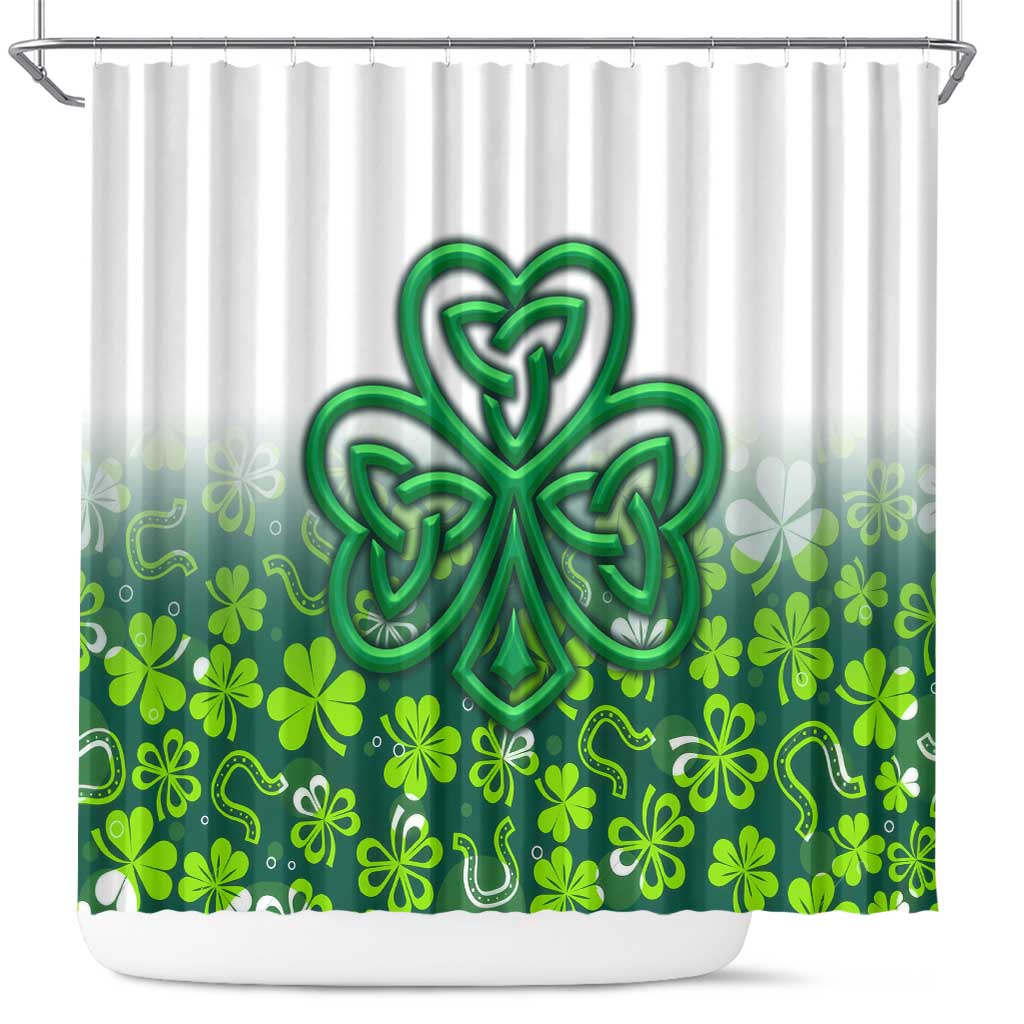 Celtic Knot and Clover Ireland - Inspired Design Shower Curtain TS04