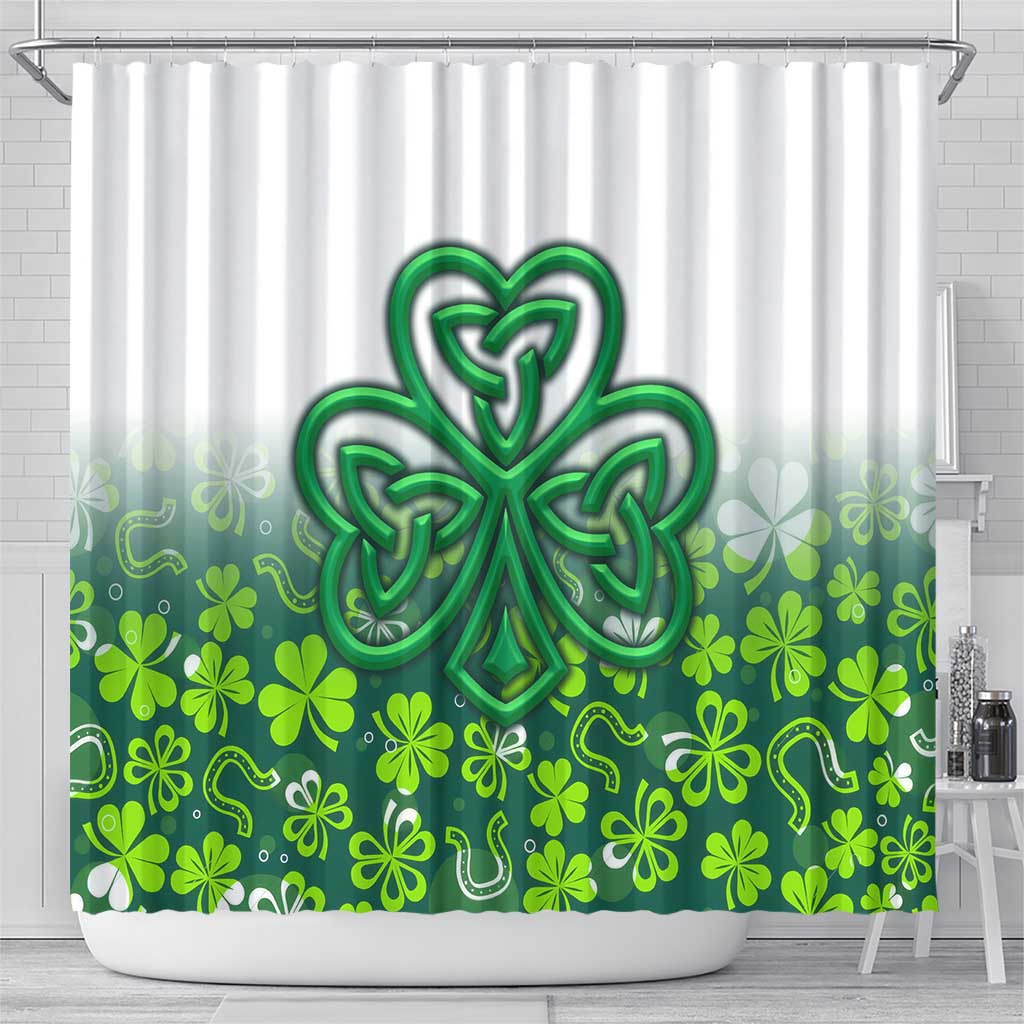 Celtic Knot and Clover Ireland - Inspired Design Shower Curtain TS04