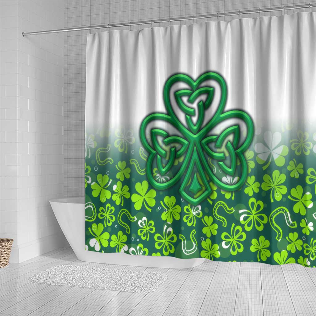 Celtic Knot and Clover Ireland - Inspired Design Shower Curtain TS04