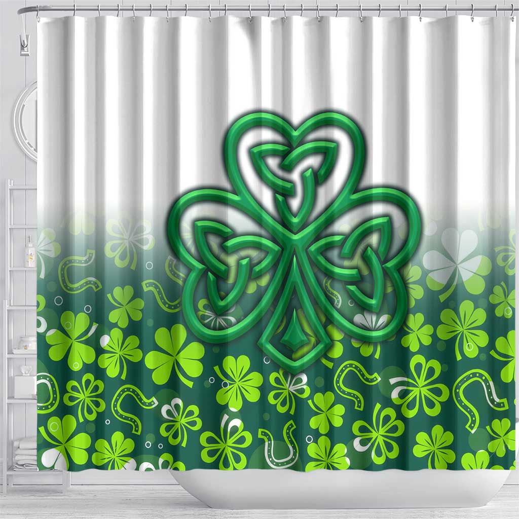 Celtic Knot and Clover Ireland - Inspired Design Shower Curtain TS04