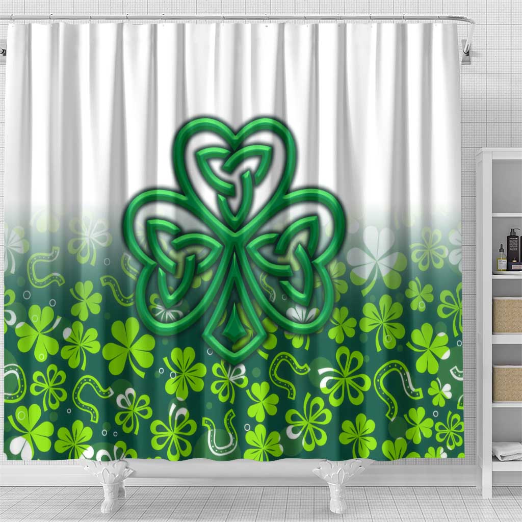 Celtic Knot and Clover Ireland - Inspired Design Shower Curtain TS04