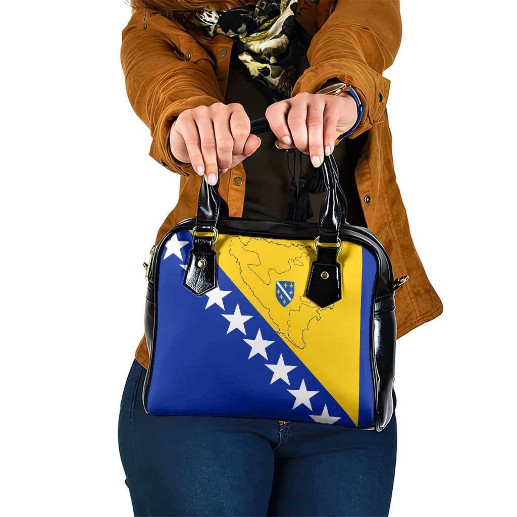 Bosnia and Herzegovina Shoulder Handbag Flag and Coat of Arms Hoodie  Unique Combination Design TS04