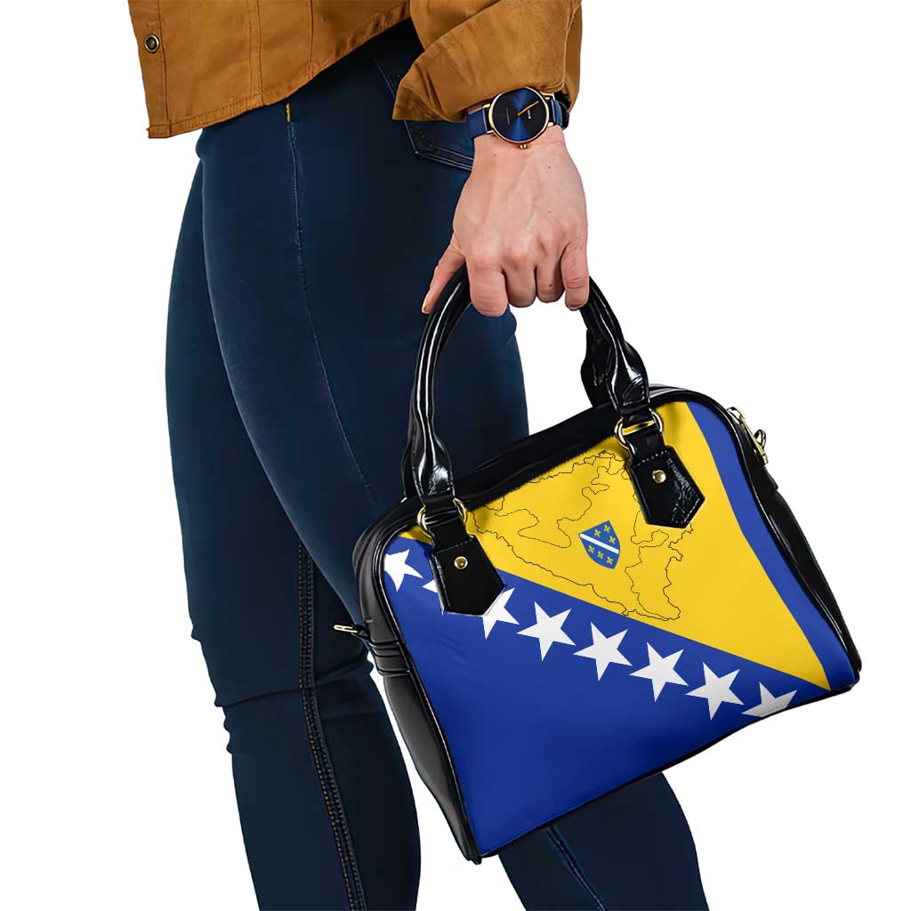 Bosnia and Herzegovina Shoulder Handbag Flag and Coat of Arms Hoodie  Unique Combination Design TS04