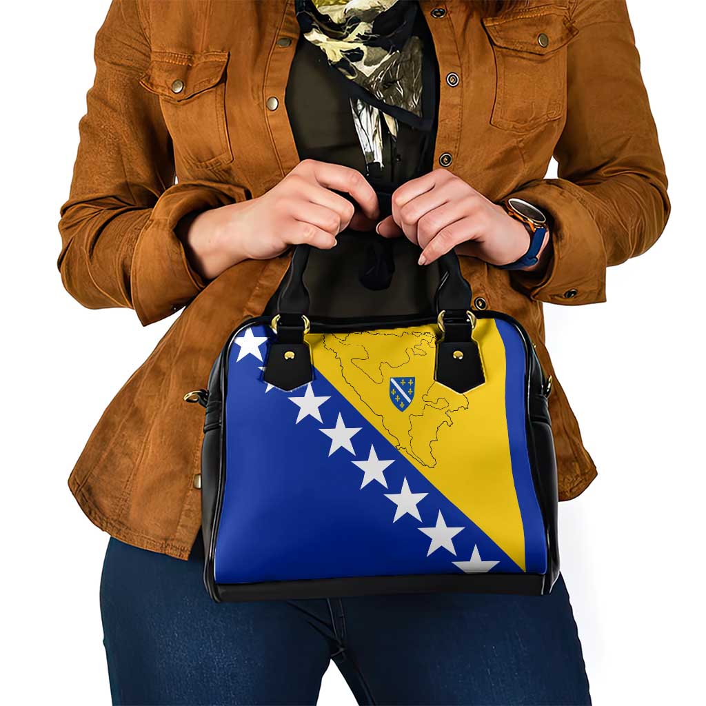 Bosnia and Herzegovina Shoulder Handbag Flag and Coat of Arms Hoodie  Unique Combination Design TS04