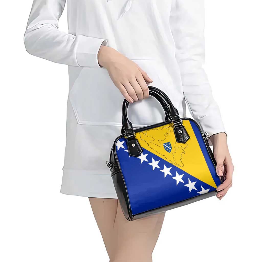 Bosnia and Herzegovina Shoulder Handbag Flag and Coat of Arms Hoodie  Unique Combination Design TS04