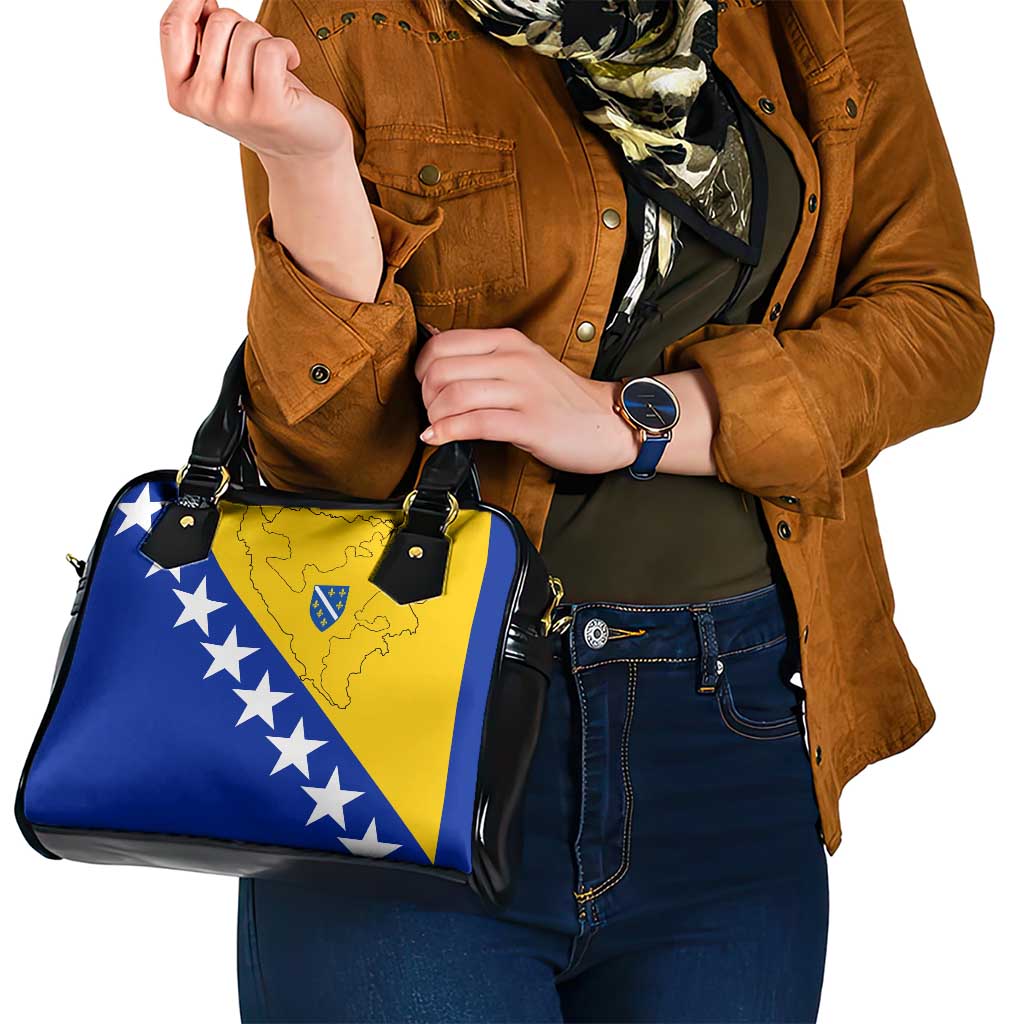 Bosnia and Herzegovina Shoulder Handbag Flag and Coat of Arms Hoodie  Unique Combination Design TS04