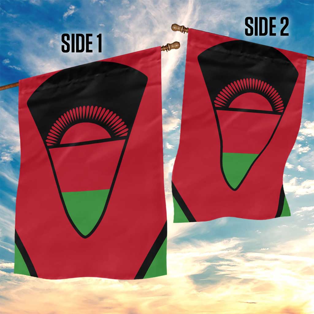 Malawi Garden Flag Flag Colors Blended with National Emblem TS04