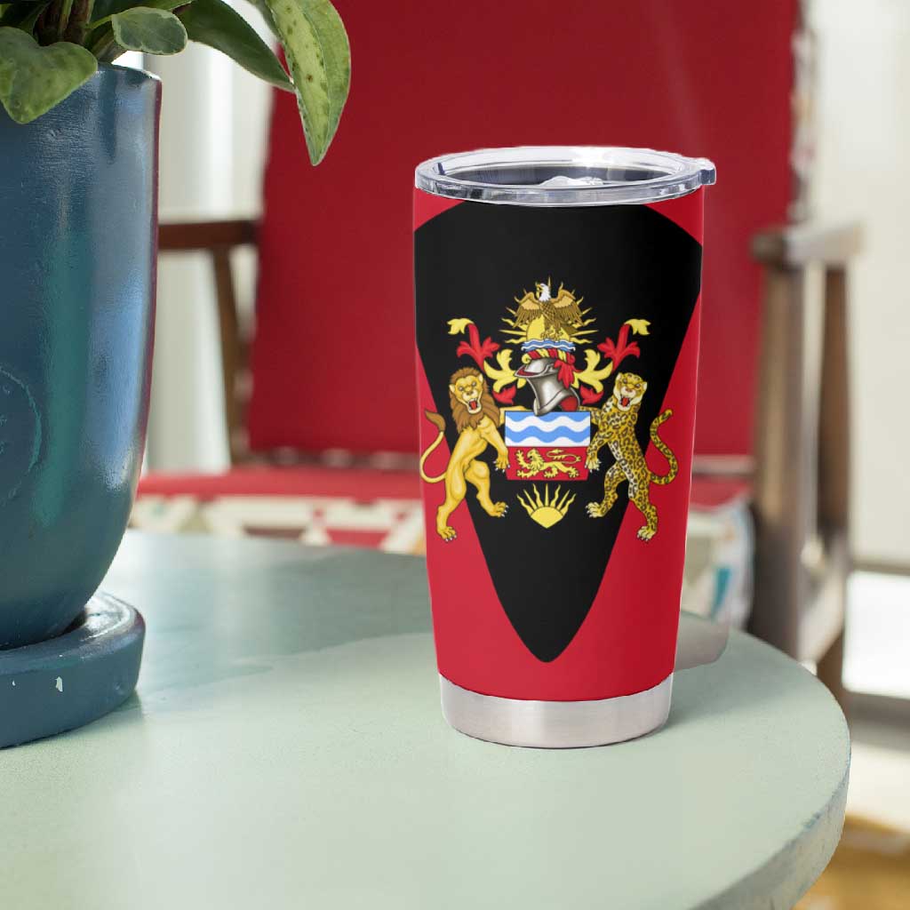 Malawi Tumbler Cup Flag Colors Blended with National Emblem TS04