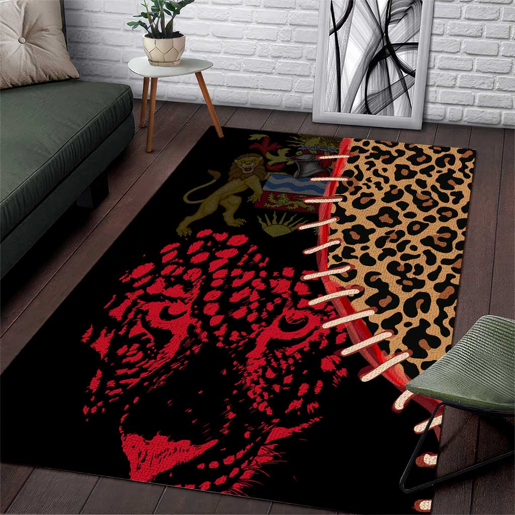 Leopard and Lion Malawi Area Rug Unity and Freedom TS04