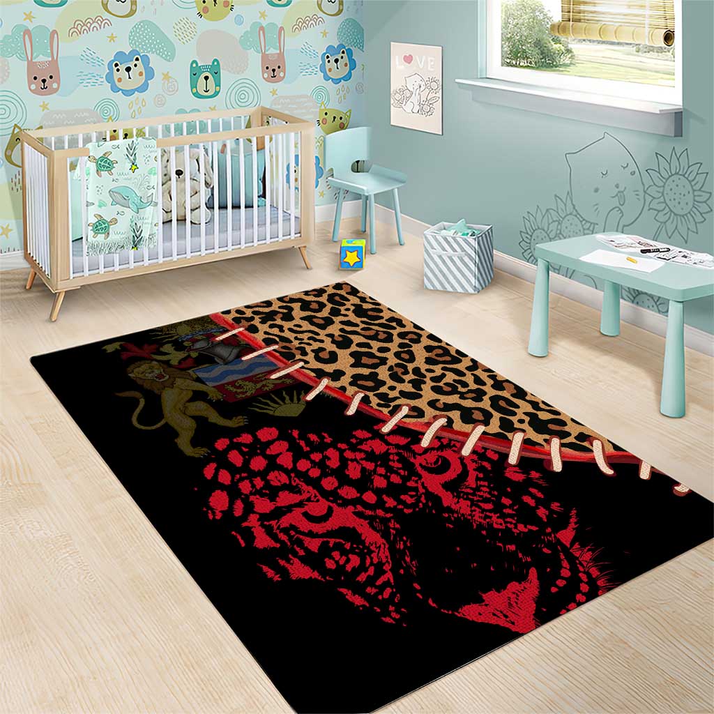Leopard and Lion Malawi Area Rug Unity and Freedom TS04