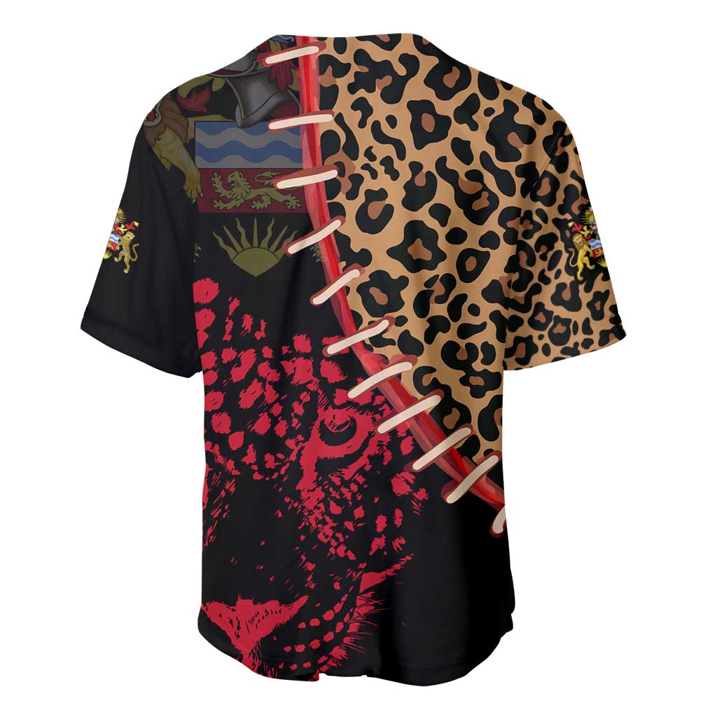 Leopard and Lion Malawi Baseball Jersey Unity and Freedom TS04