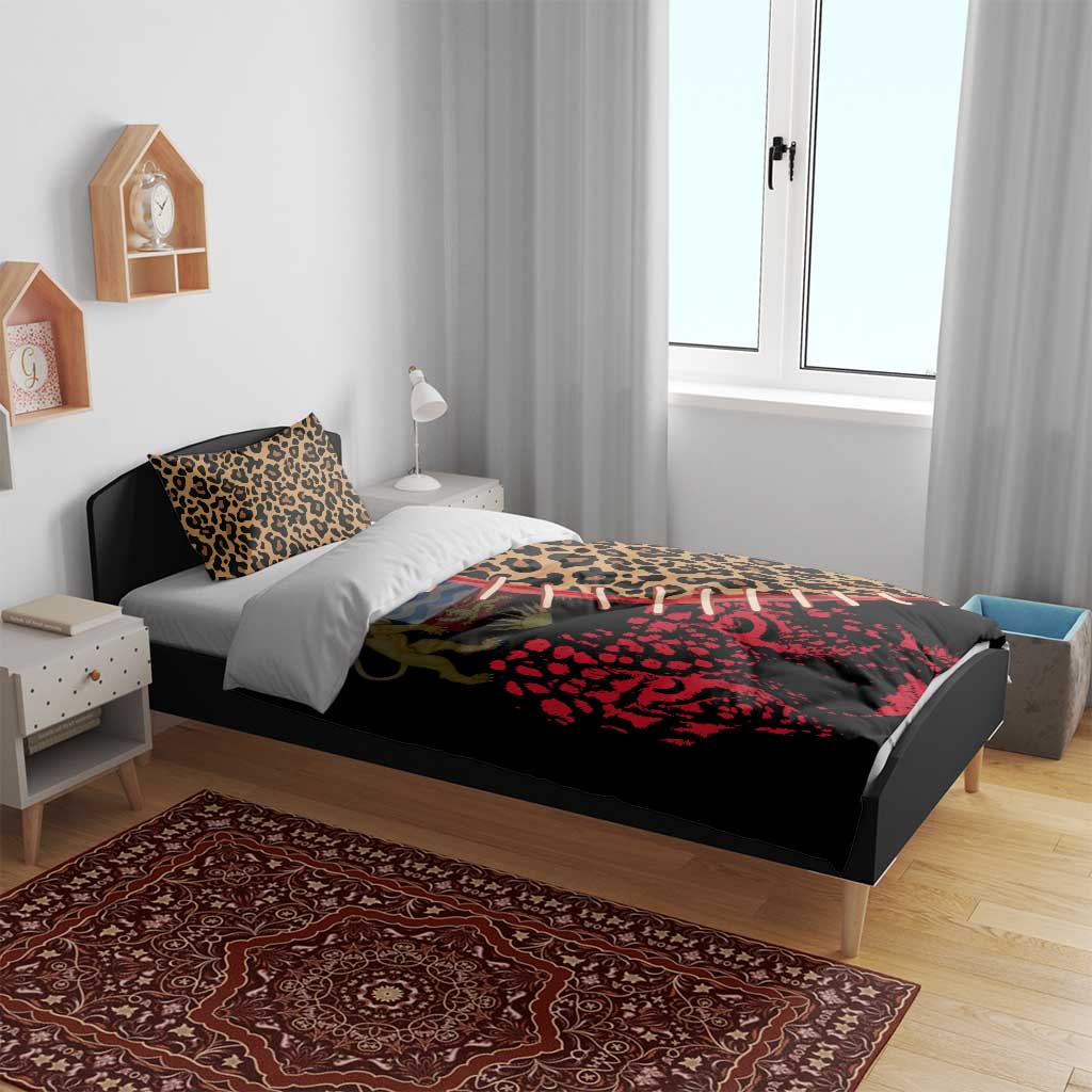 Leopard and Lion Malawi Bedding Set Unity and Freedom TS04