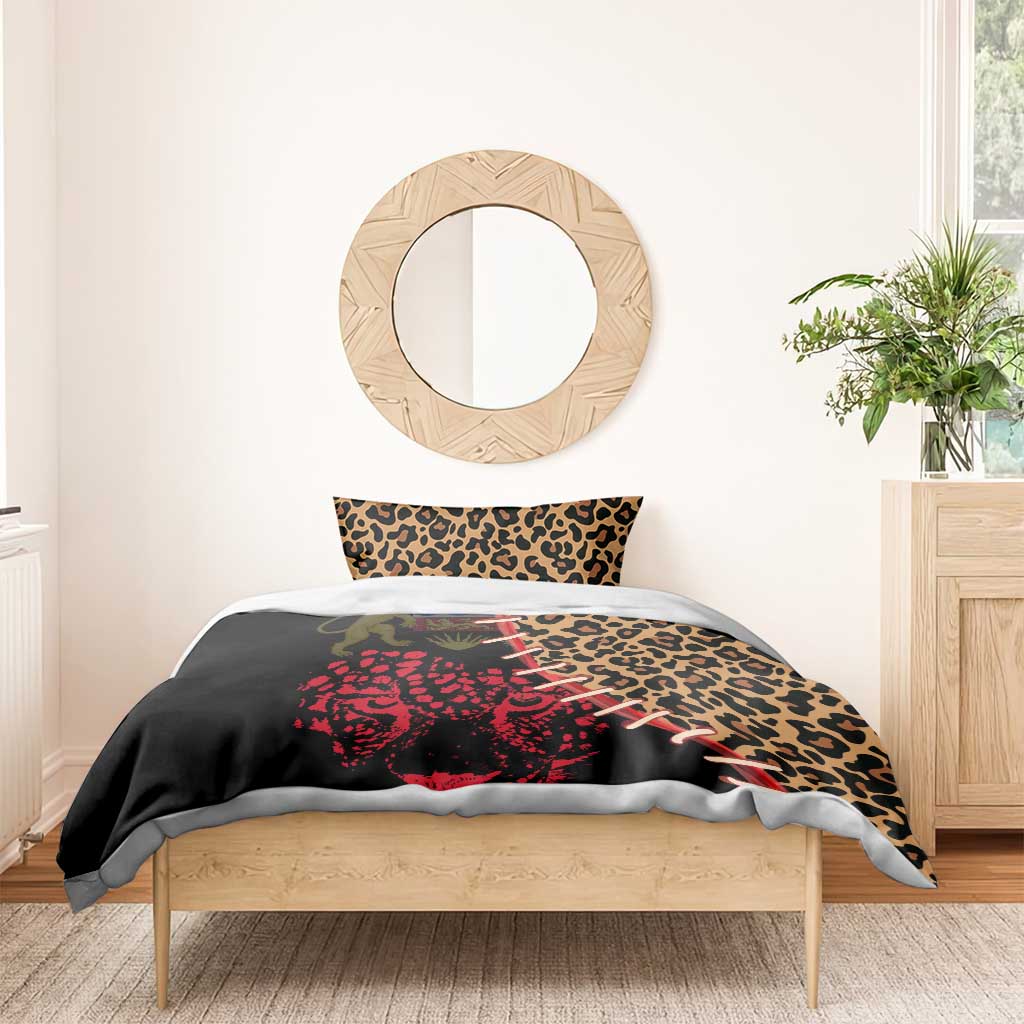 Leopard and Lion Malawi Bedding Set Unity and Freedom TS04