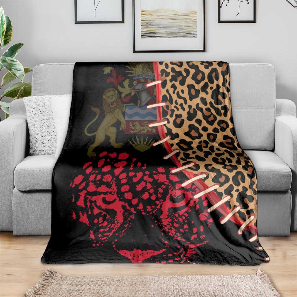 Leopard and Lion Malawi Blanket Unity and Freedom TS04