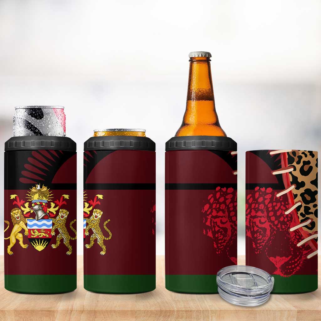 Leopard and Lion Malawi 4 in 1 Can Cooler Tumbler Unity and Freedom TS04