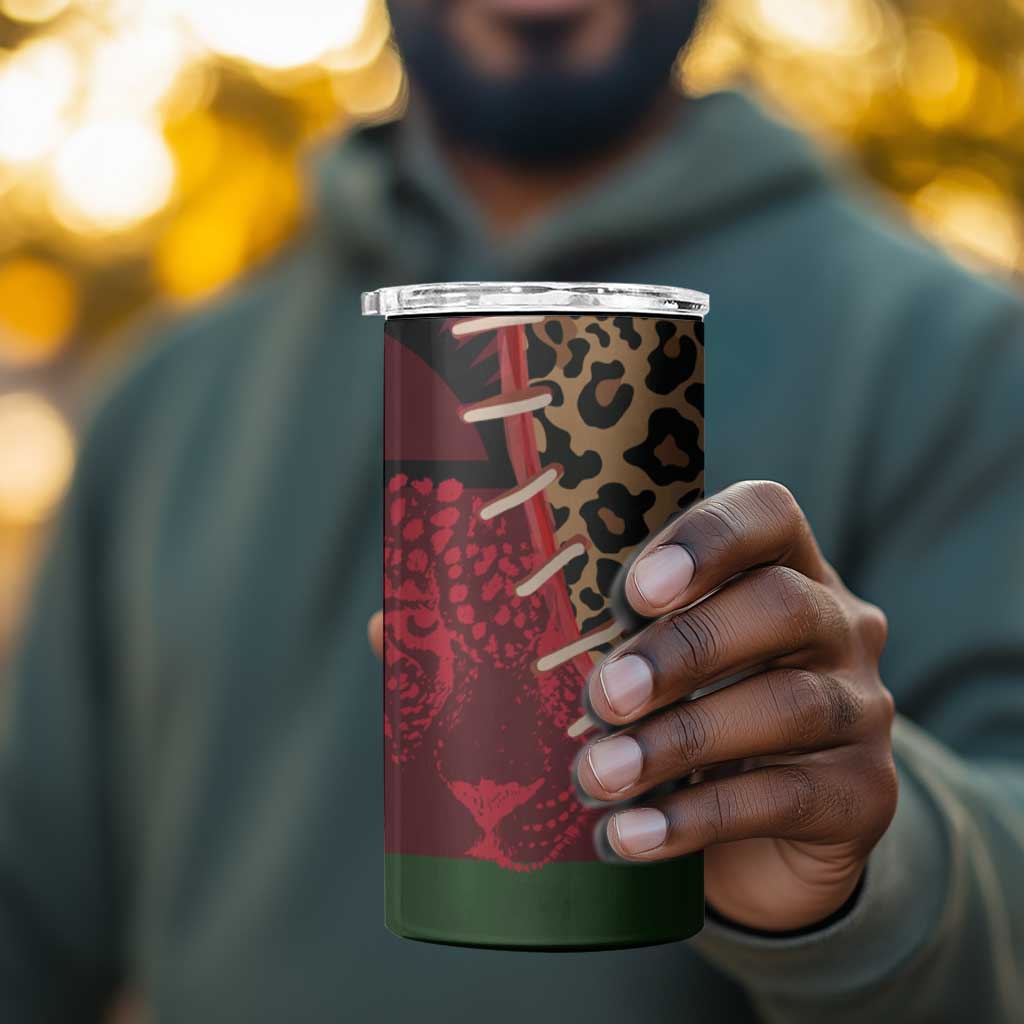 Leopard and Lion Malawi 4 in 1 Can Cooler Tumbler Unity and Freedom TS04