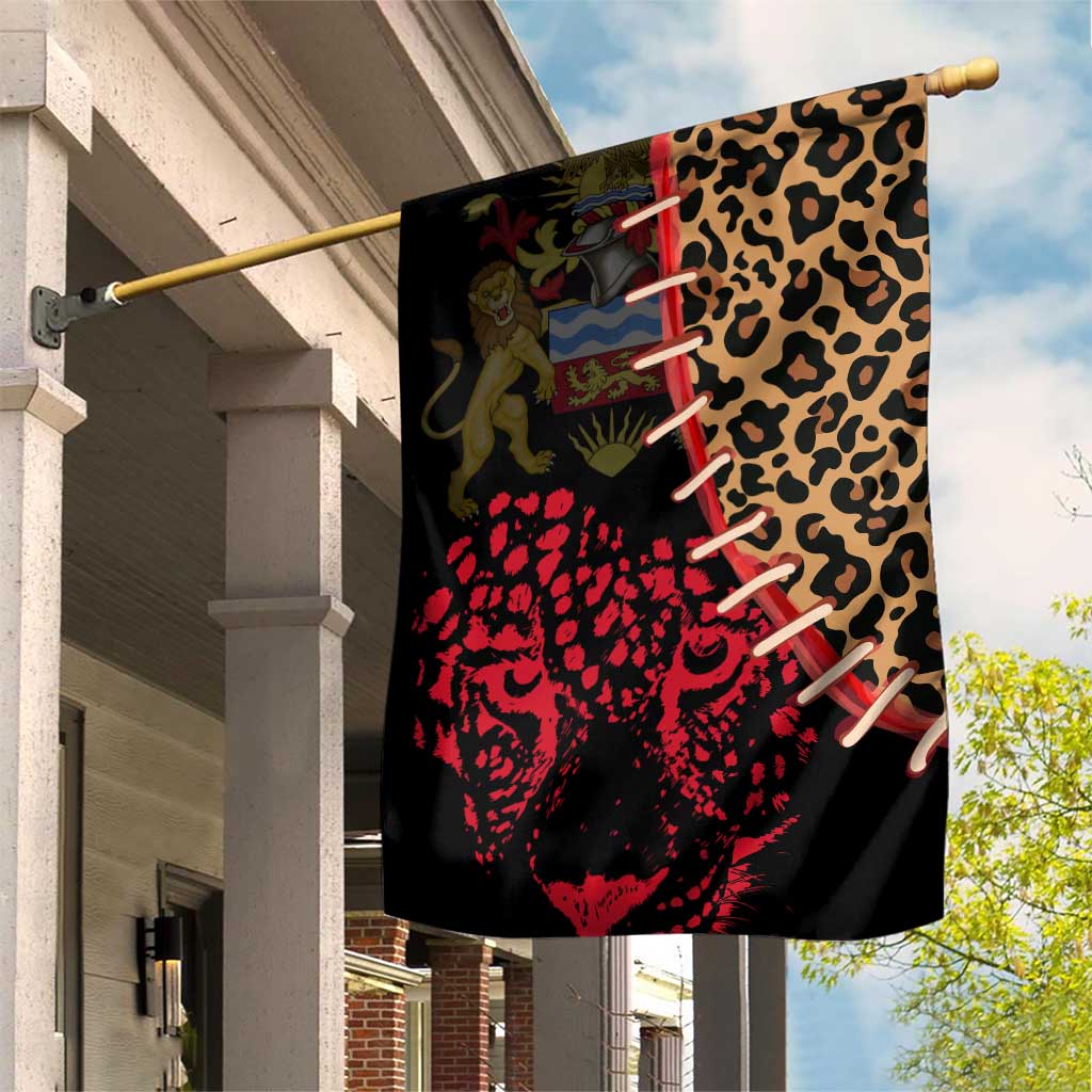Leopard and Lion Malawi Garden Flag Unity and Freedom TS04