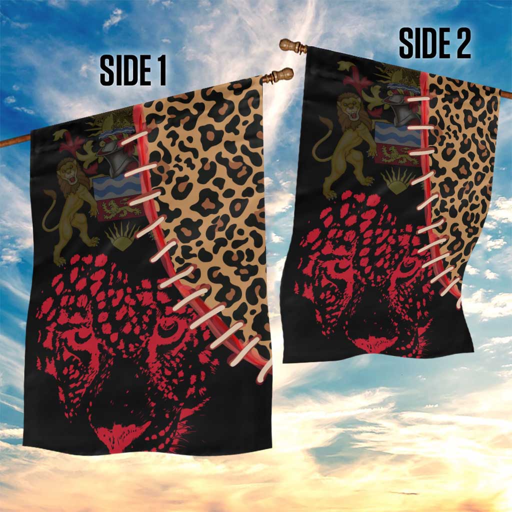 Leopard and Lion Malawi Garden Flag Unity and Freedom TS04