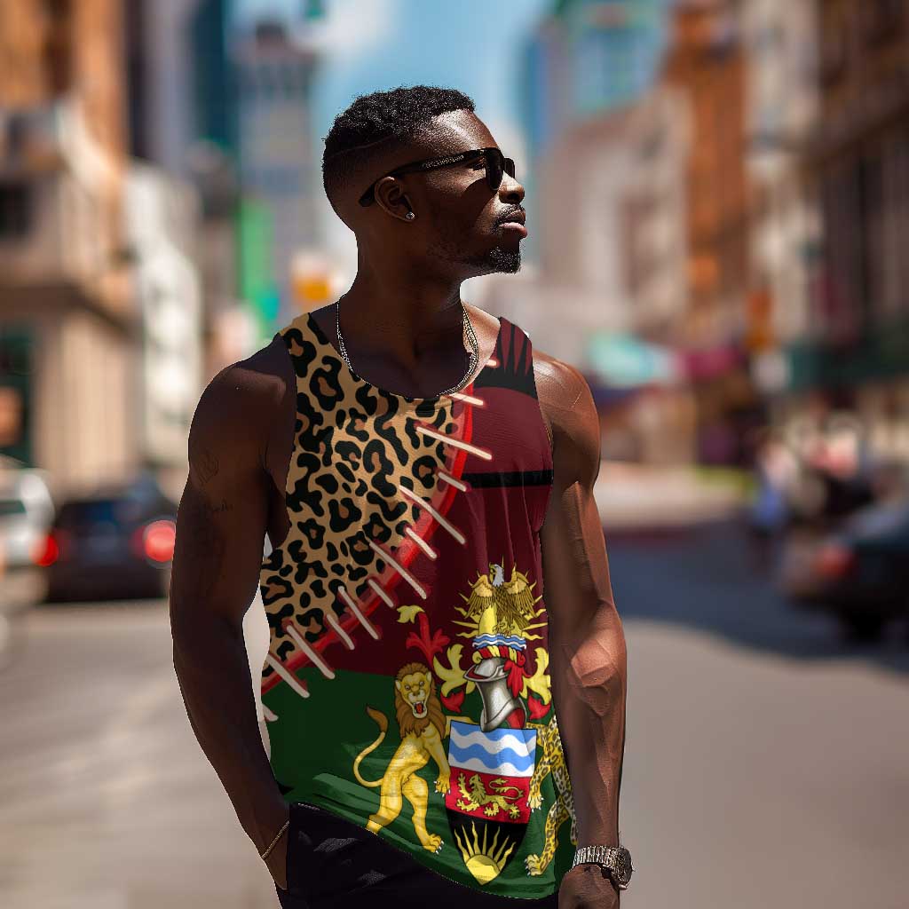 Leopard and Lion Malawi Men Tank Top Unity and Freedom TS04