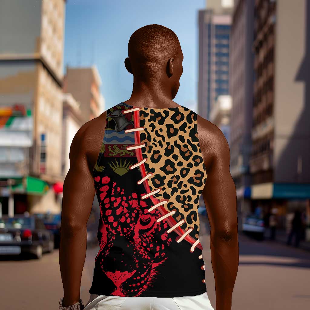 Leopard and Lion Malawi Men Tank Top Unity and Freedom TS04