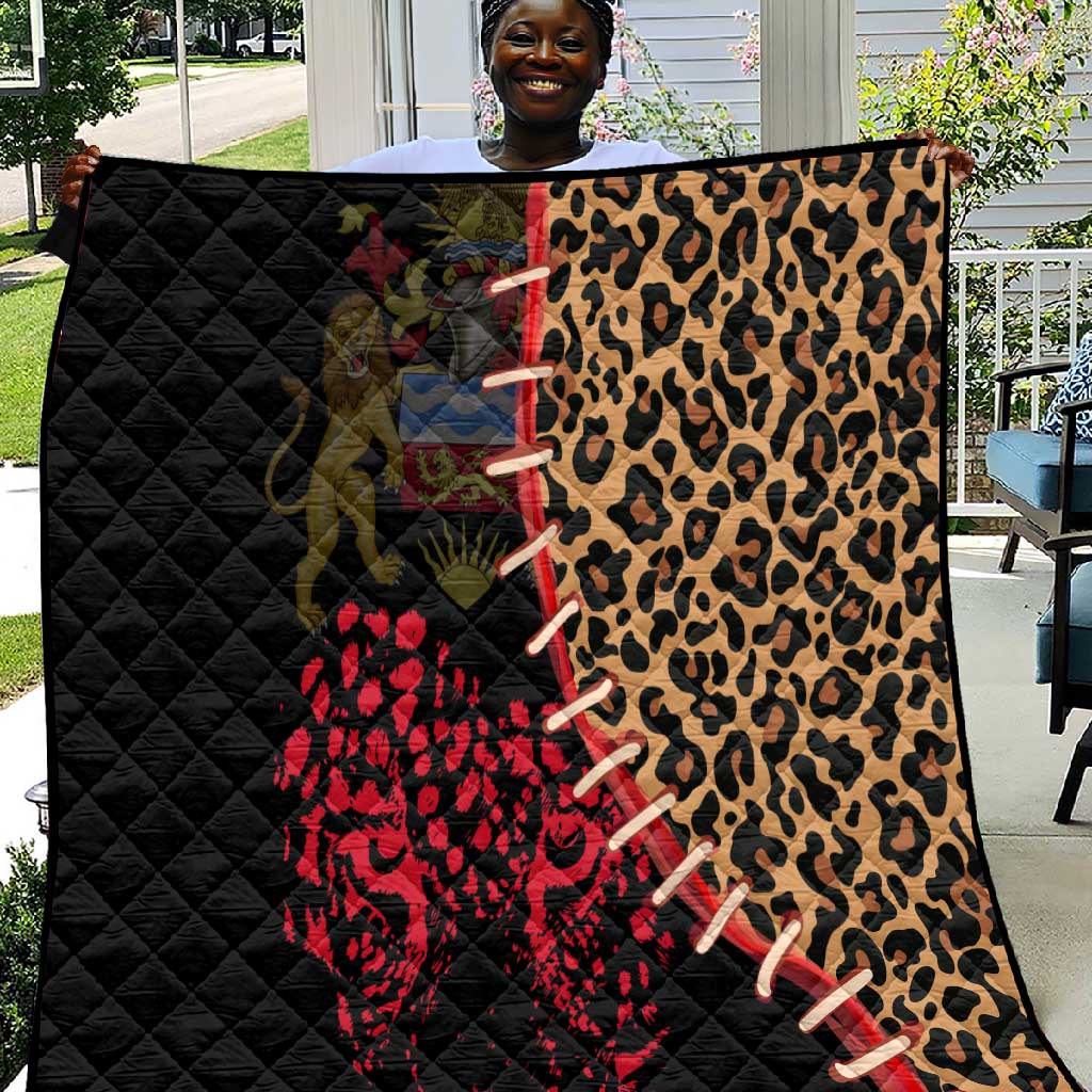 Leopard and Lion Malawi Quilt Unity and Freedom TS04