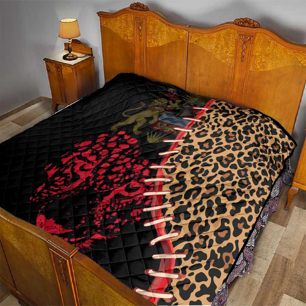 Leopard and Lion Malawi Quilt Unity and Freedom TS04