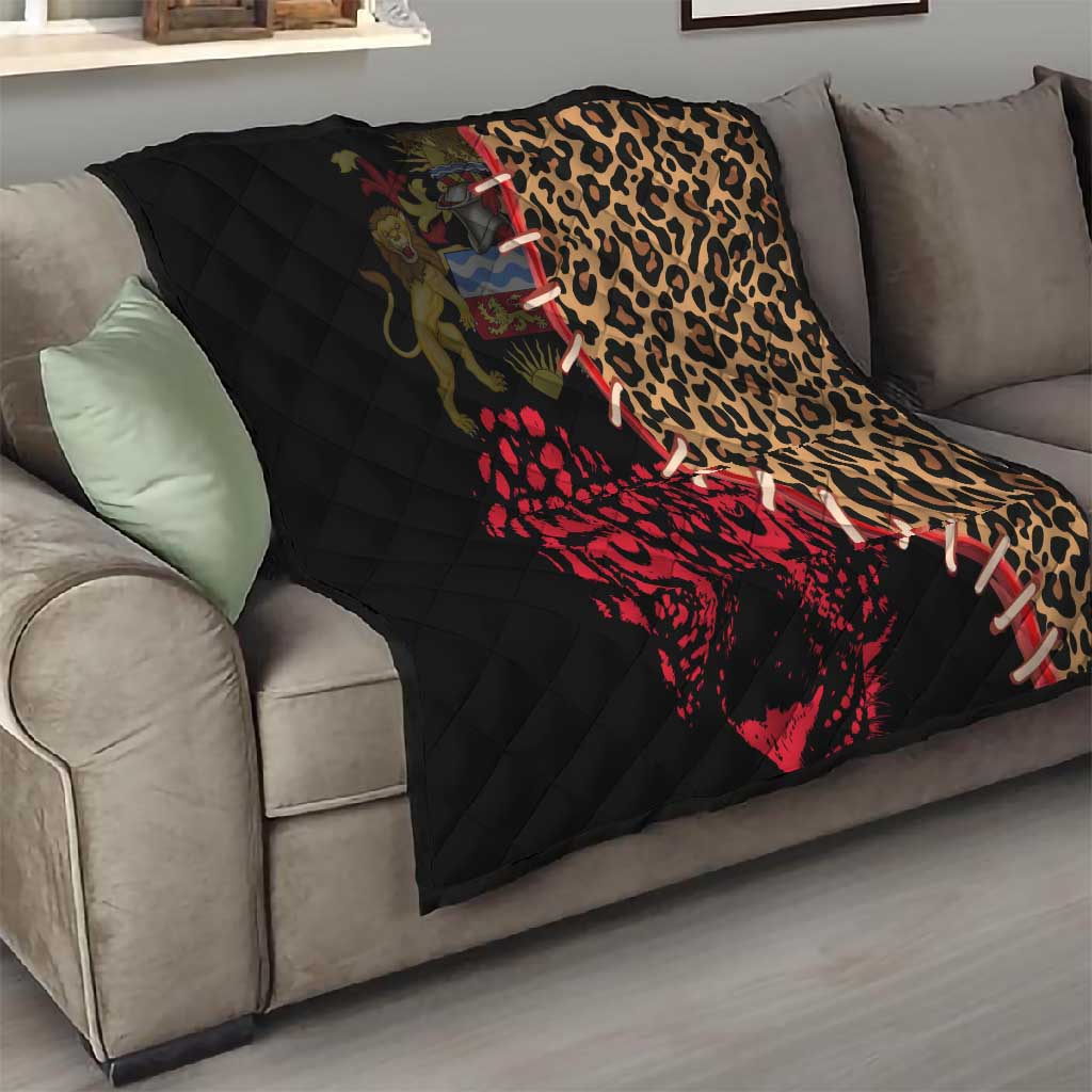 Leopard and Lion Malawi Quilt Unity and Freedom TS04