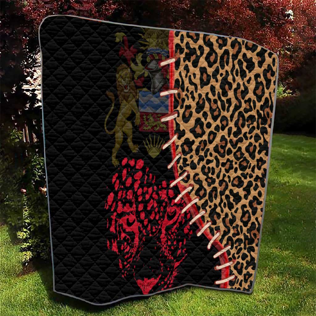 Leopard and Lion Malawi Quilt Unity and Freedom TS04