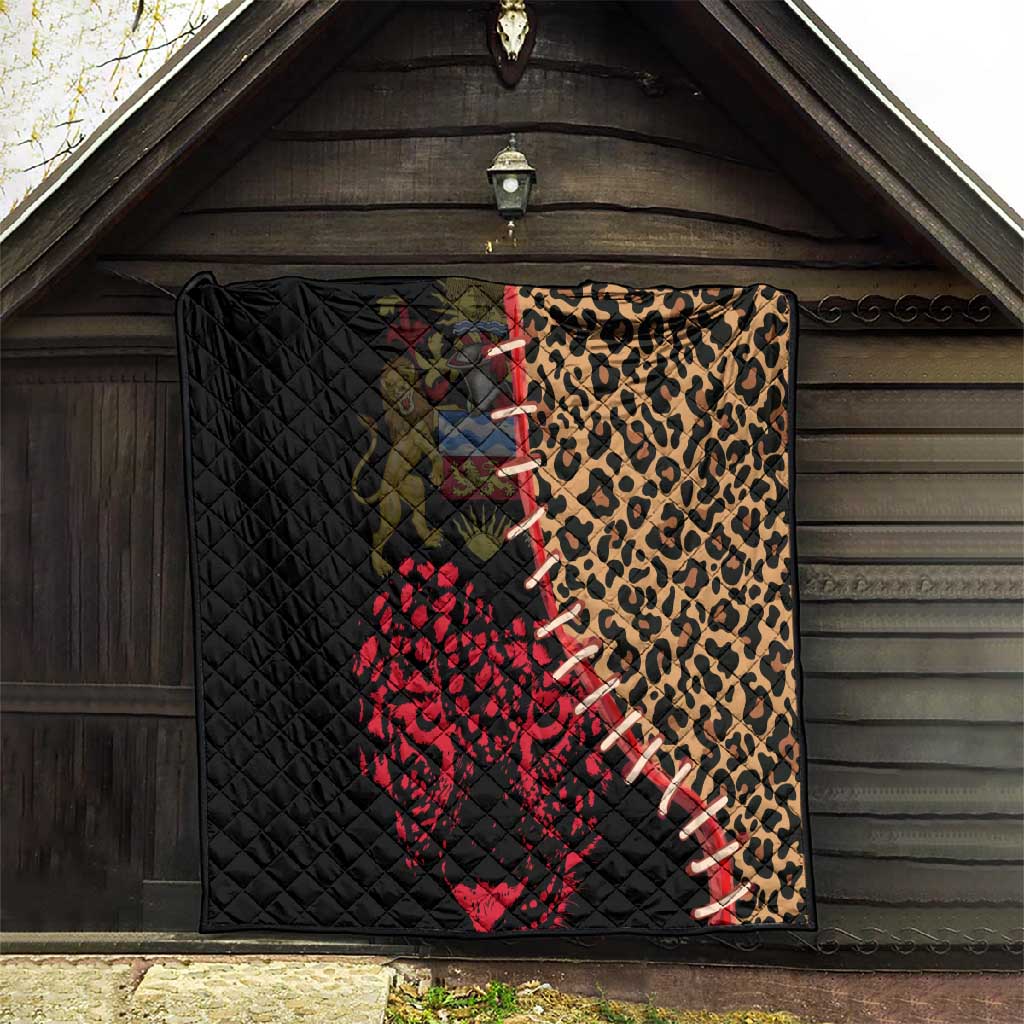 Leopard and Lion Malawi Quilt Unity and Freedom TS04