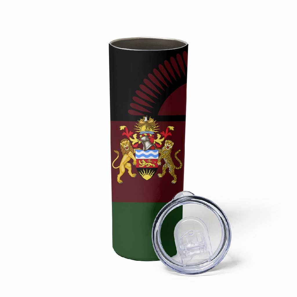 Leopard and Lion Malawi Skinny Tumbler Unity and Freedom TS04
