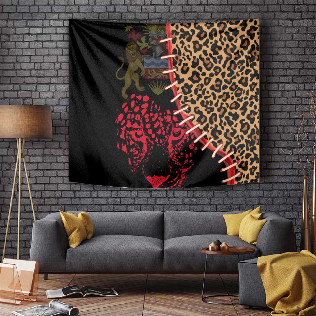 Leopard and Lion Malawi Tapestry Unity and Freedom TS04