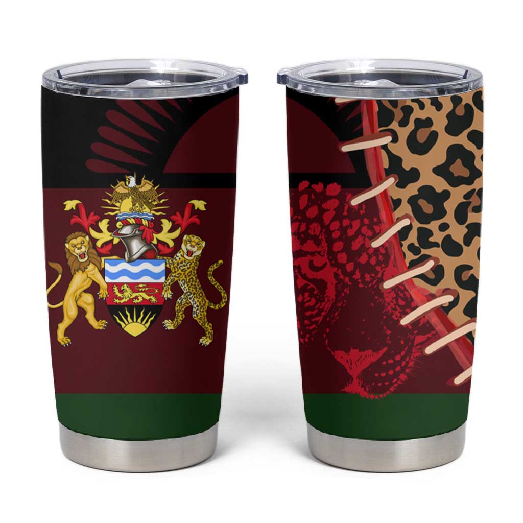 Leopard and Lion Malawi Tumbler Cup Unity and Freedom TS04