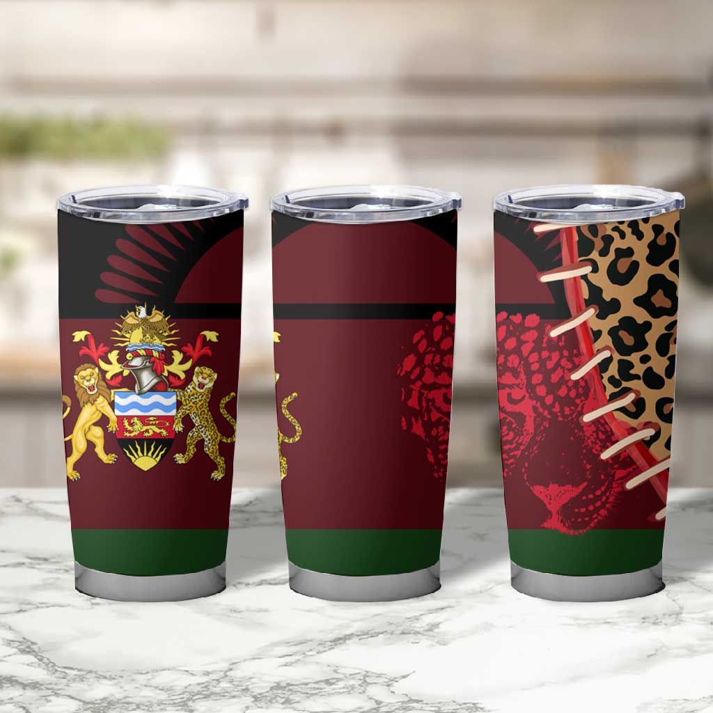 Leopard and Lion Malawi Tumbler Cup Unity and Freedom TS04