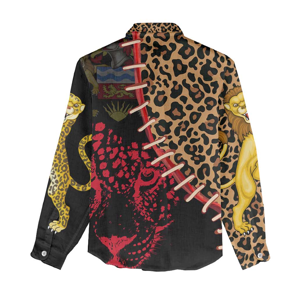 Leopard and Lion Malawi Women Casual Shirt Unity and Freedom TS04