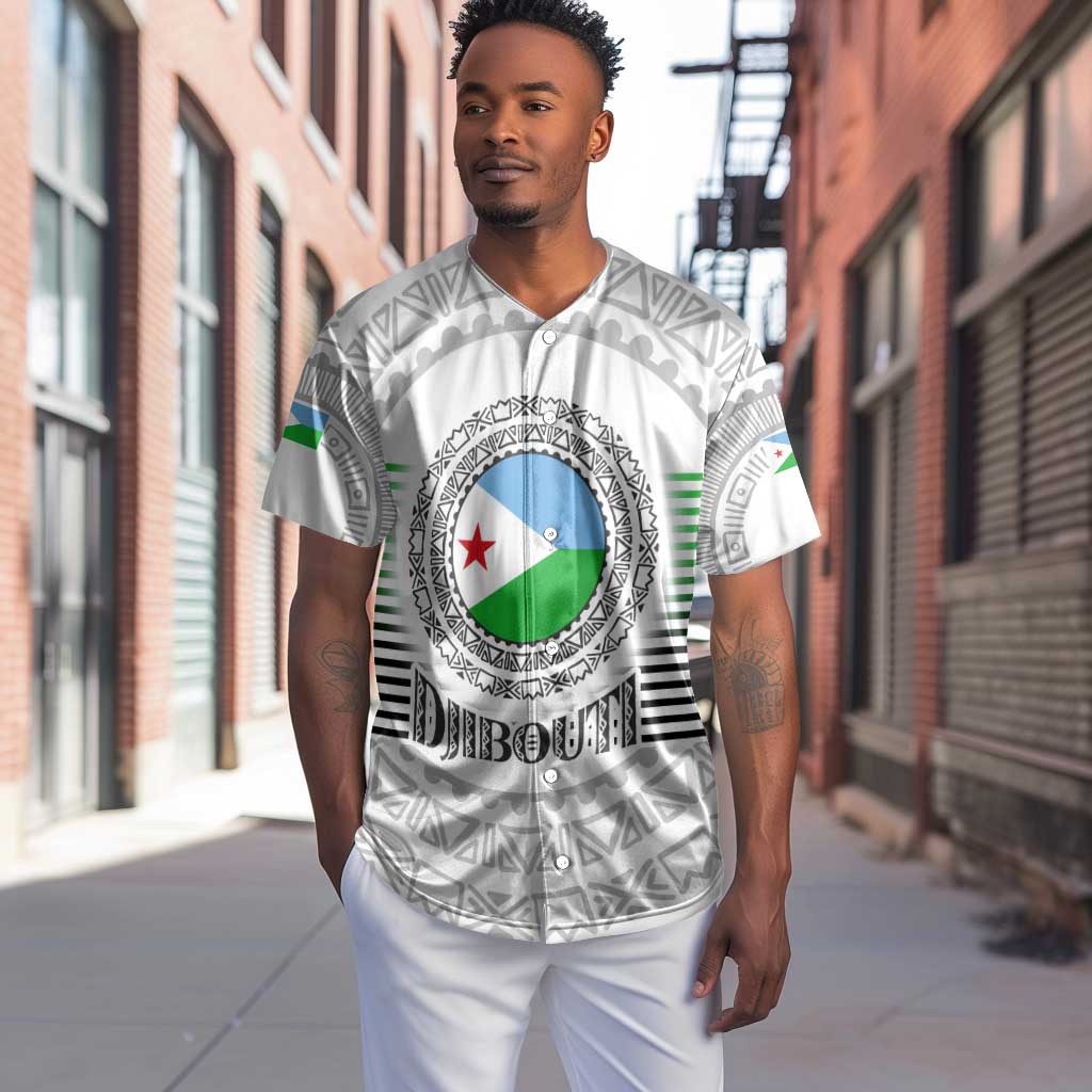 African Tribal Djibouti Roots Baseball Jersey Urban Streetwear TS04